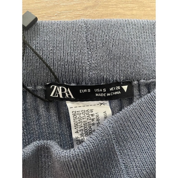 NWT Zara Ribbed Flared Pants - Picture 3 of 3